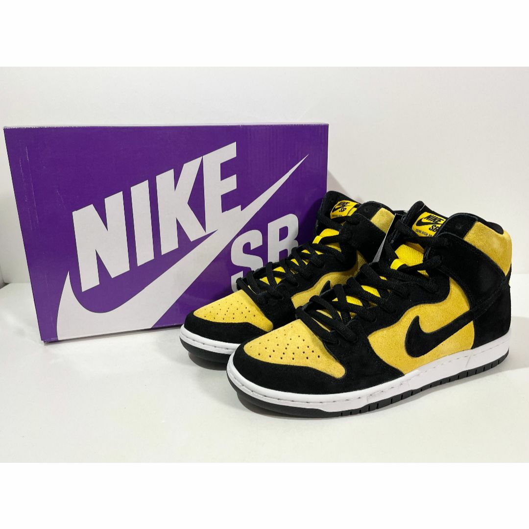 NIKE(ナイキ)の【新品】27.5cm NIKE SB DUNK HIGH MAIZE&BLACK メンズの靴/シューズ(スニーカー)の商品写真