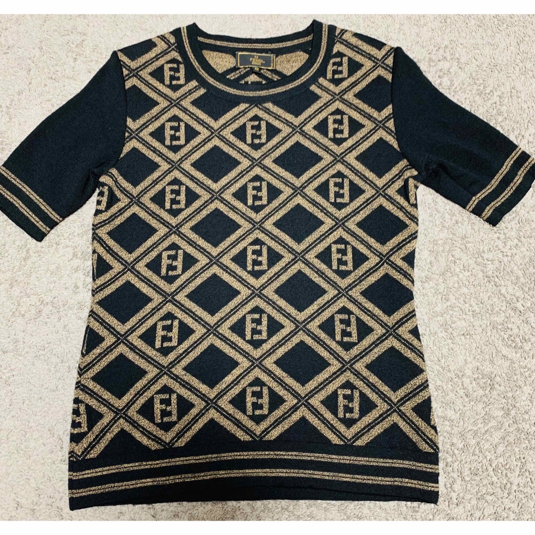 【美品】FENDI 半袖 ズッカ柄 Tシャツ