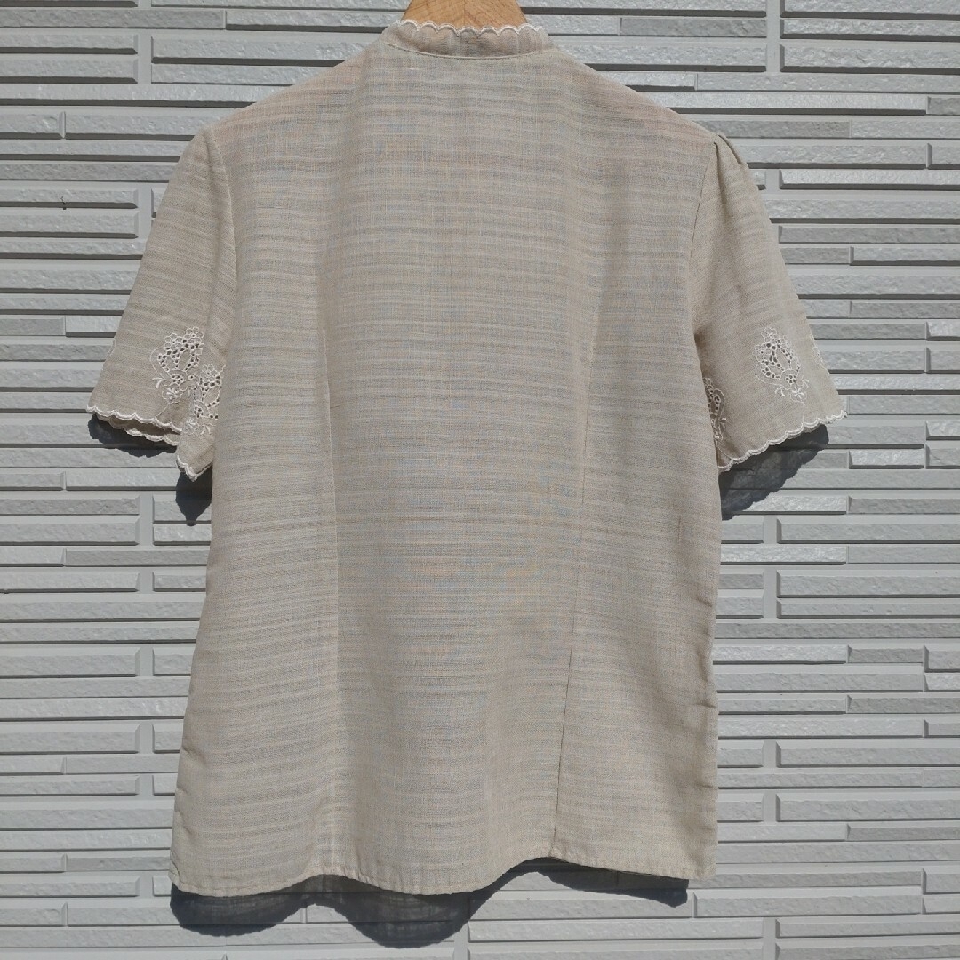 BEAMS BOY(ビームスボーイ)の【70'S・Vintage】STAND COLLAR SHORT SLEEVE レディースのトップス(シャツ/ブラウス(半袖/袖なし))の商品写真