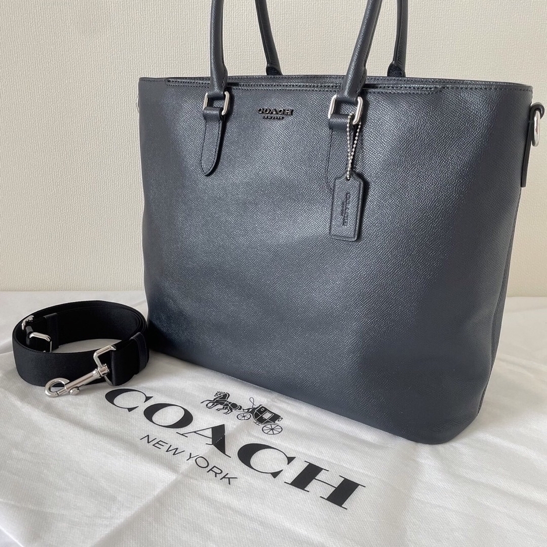 美品】COACHトートバッグ ビジネスバッグ 2way A4収納可能 2842