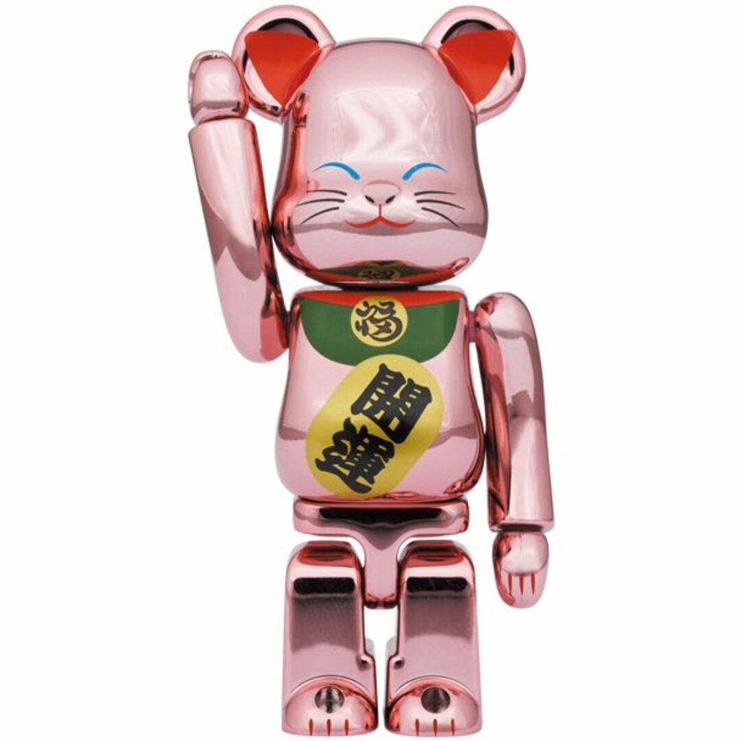 BE@RBRICK 招き猫 桃金メッキ 400％