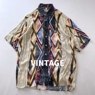 60s Vintage AZTEC   ヴィンテージ アロハシャツ