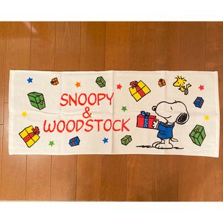 スヌーピー(SNOOPY)のスヌーピー •PEANUTSのフェイスタオル　ホワイト(タオル)