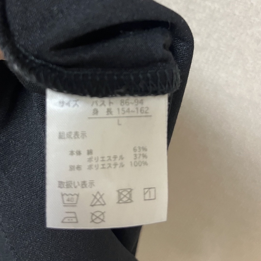 黒色　ブラウス レディースのトップス(シャツ/ブラウス(半袖/袖なし))の商品写真