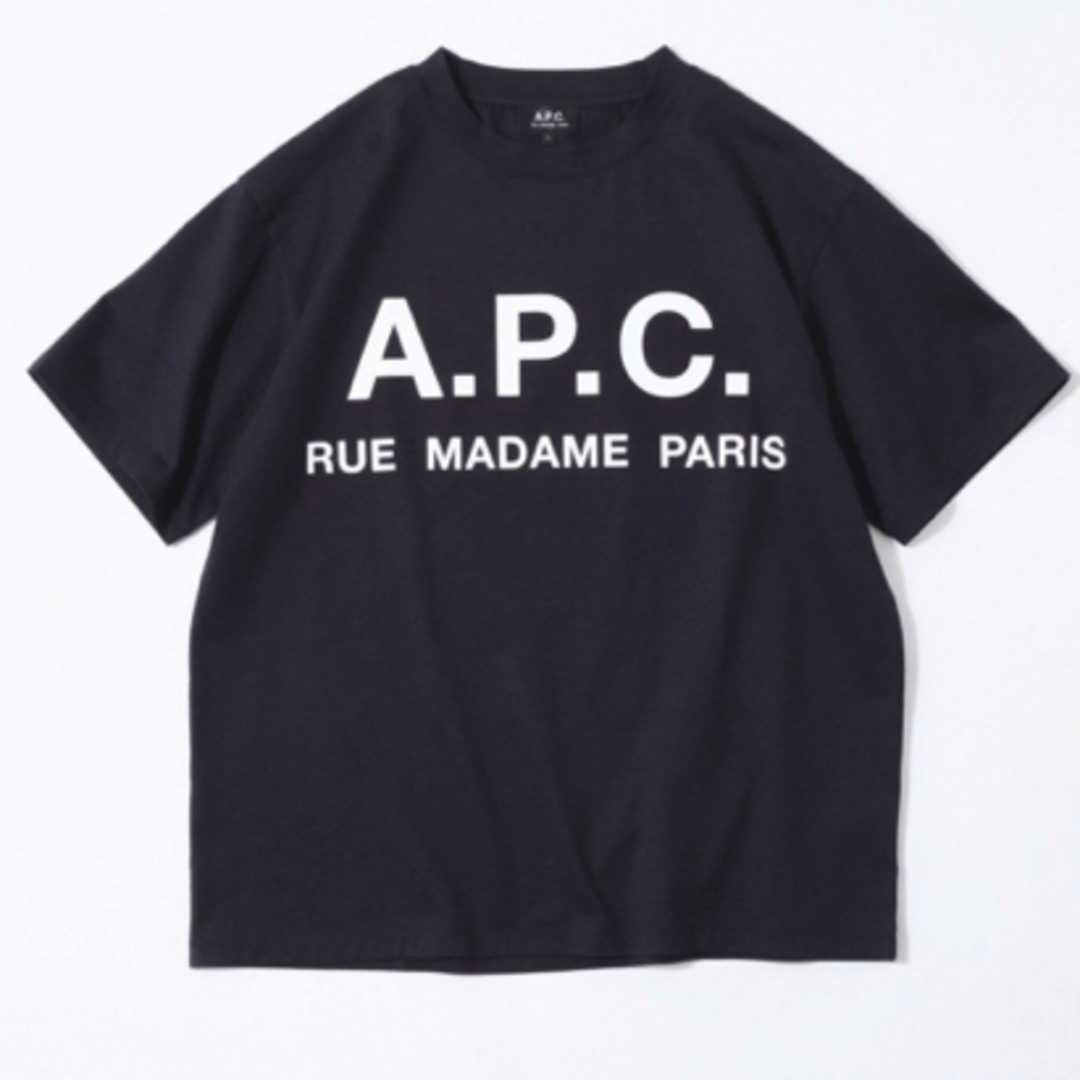 イエナ A.P.C.アー・ペー・セー 別注 ビッグ ロゴ Tシャツ 新品タグ付き