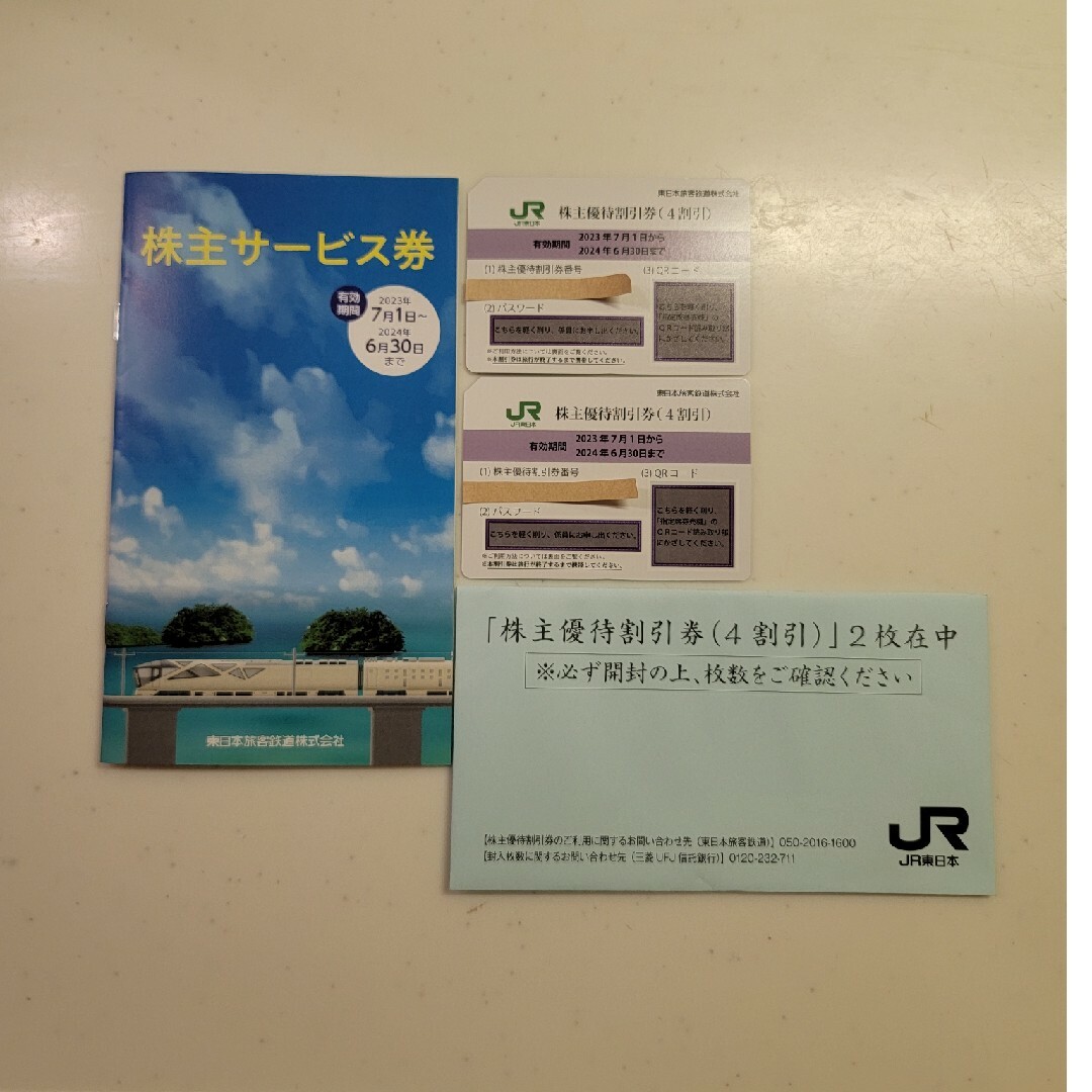 株主優待 東日本旅客鉄道 7月1日～