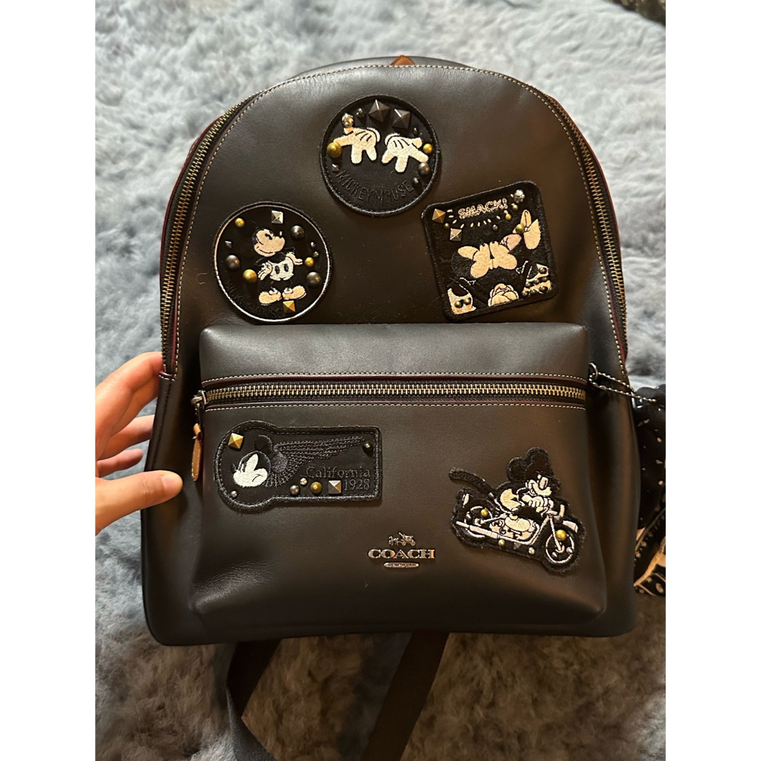 【極美品】coach／ミッキー／リュック　ショルダーバッグ　財布　3点セット