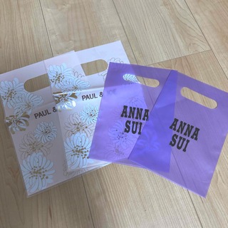 アナスイ(ANNA SUI)のコスメの小さい袋4枚セット(ショップ袋)