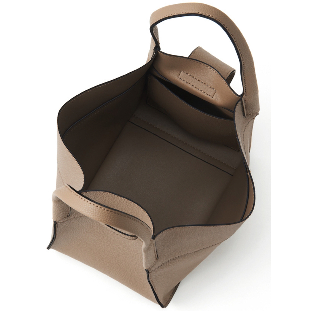 GRL(グレイル)の【新品】2Way配色レザーショルダーバッグ　モカ レディースのバッグ(ハンドバッグ)の商品写真
