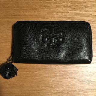 トリーバーチ(Tory Burch)の【トリーバーチ】ラウンドジップ財布 黒 正規店購入(財布)