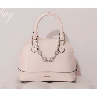 ビジュー付きpium モノグラムエナメルミニバッグの通販 by ♡'s shop
