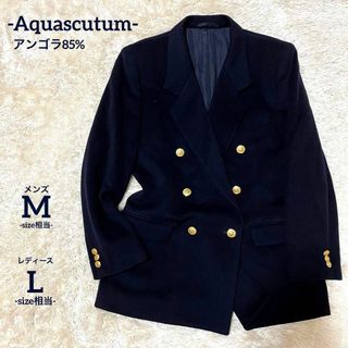 AQUA SCUTUM - 【Aquascutum/極美品】紺ブレ【ネイビー/金ボタン