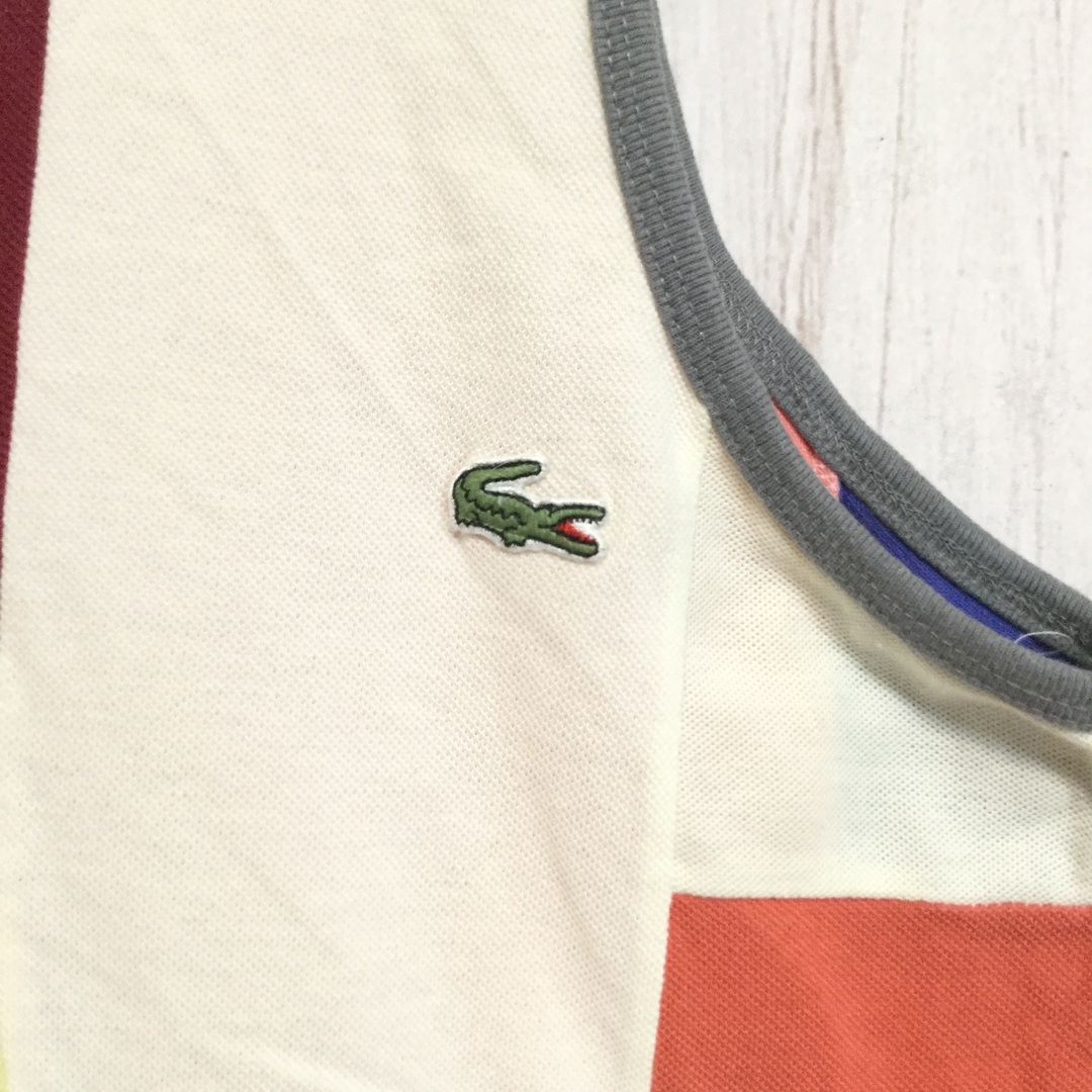 LACOSTE - 激レア 70s フランス製 ラコステ パッチワーク タンクトップ 