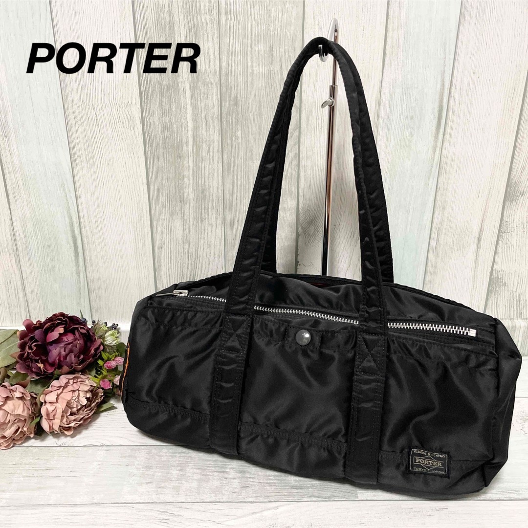 PORTER ポーター TANKERタンカー ドラムバッグ ミニボストンバッグL ...