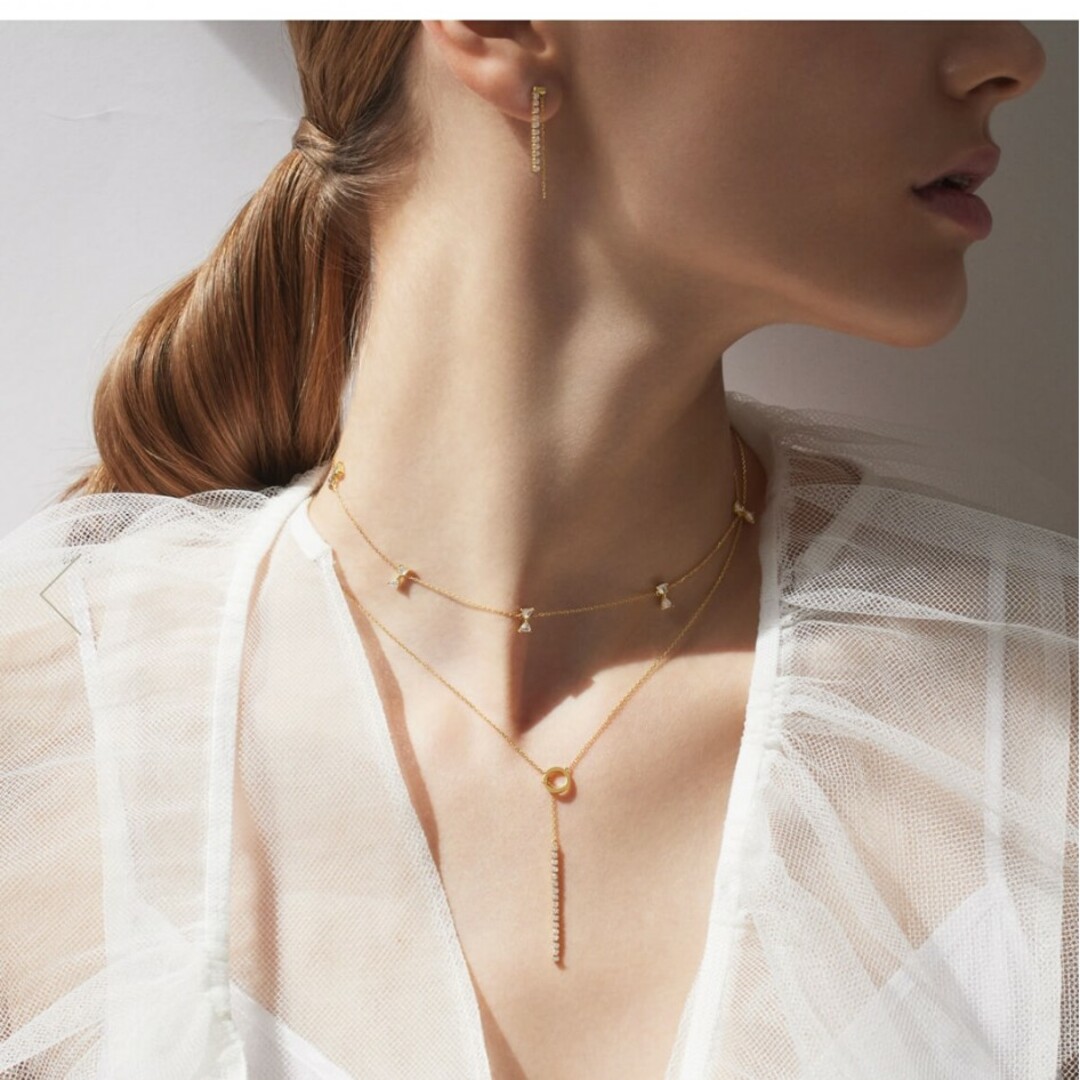 買物代行 ❤︎コジコジさま❤︎アーカーシャンデリアピアス K18WG