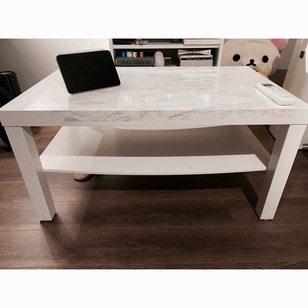 コーヒーテーブル, ホワイト, 90x55 cm LACK ラック 1