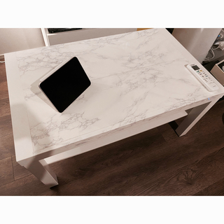コーヒーテーブル, ホワイト, 90x55 cm LACK ラック