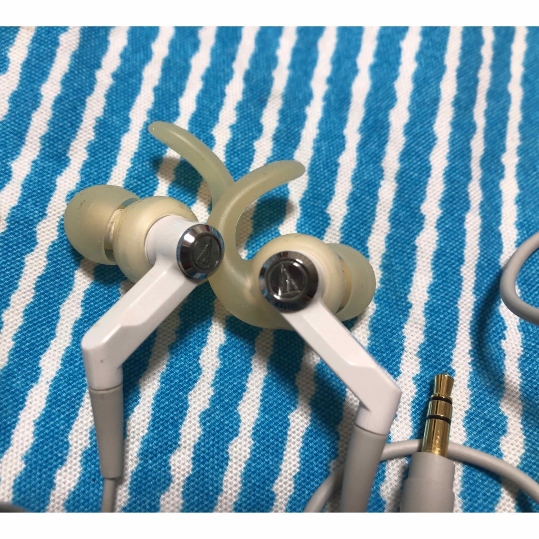 audio-technica(オーディオテクニカ)のaudio-technica ATH-CKP500イヤホン　延長ケーブル付き スマホ/家電/カメラのオーディオ機器(ヘッドフォン/イヤフォン)の商品写真