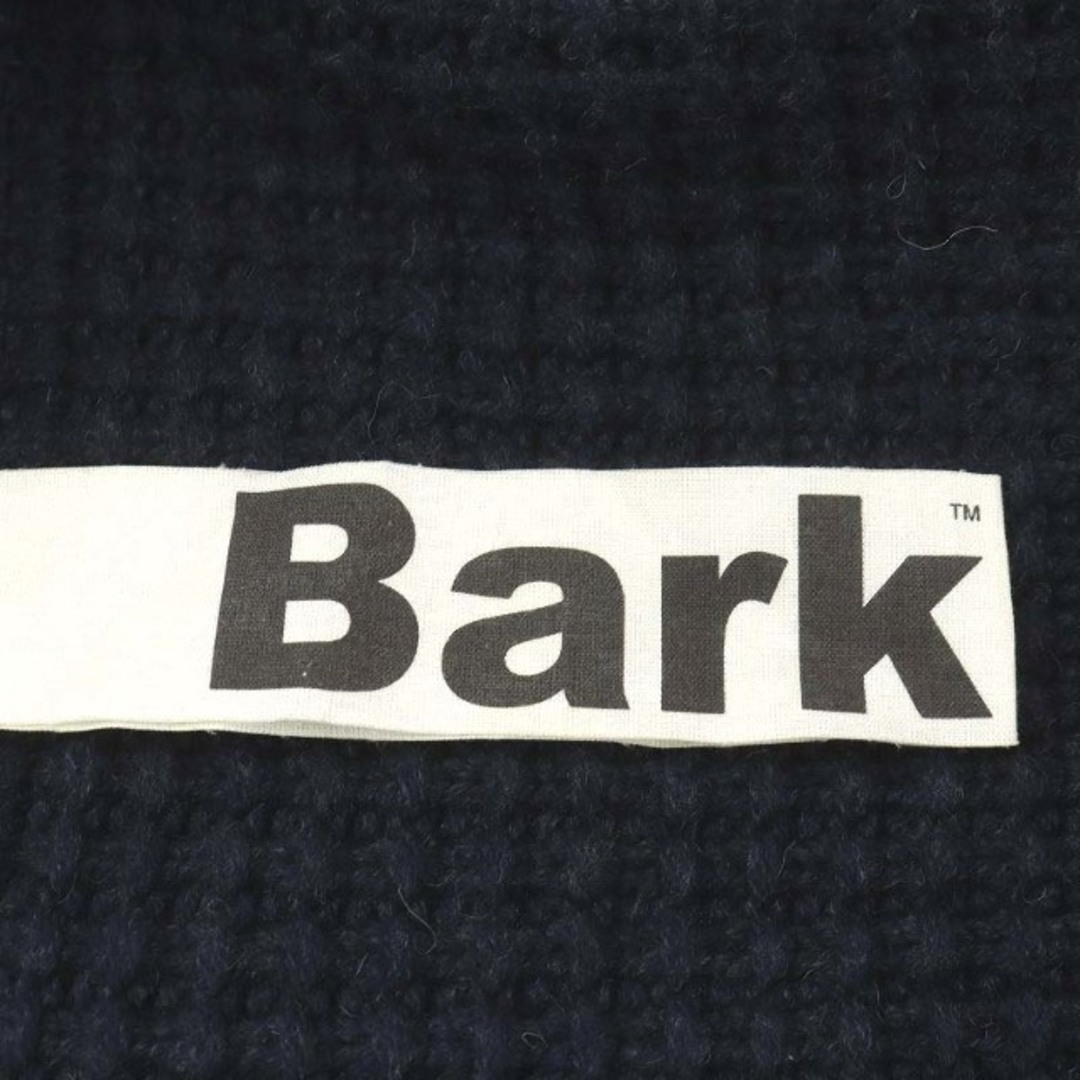 バーク Bark ニット セーター 長袖 S ネイビー グレー