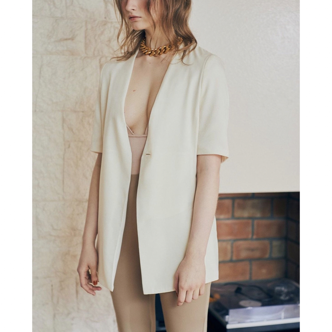 ノーカラージャケット EDIT.FOR LULU - zoe collarless jacket