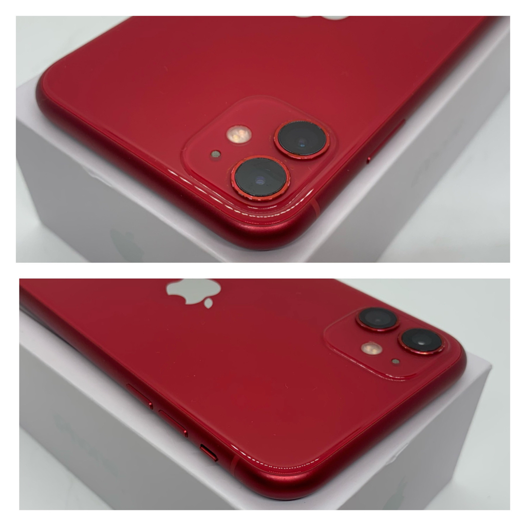 B美品】iPhone 11 レッド128 GB SIMフリー 本体-