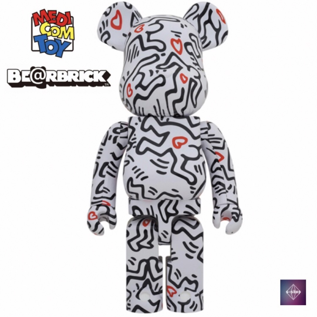 BE@RBRICK(ベアブリック)の【新品未開封】MEDICOM TOY ベアブリック KEITH HARING エンタメ/ホビーのフィギュア(その他)の商品写真