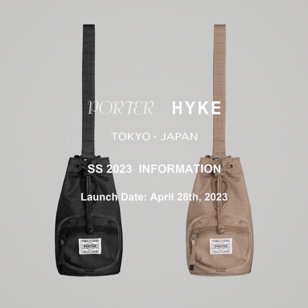 PORTER × HYKE / ポーター×ハイク　ミニボンサック　黒