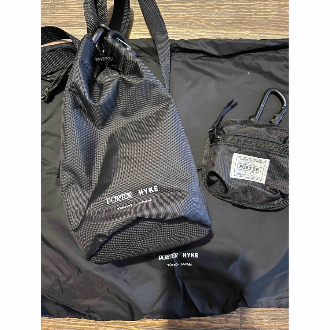 HYKE - PORTER × HYKE / ポーター×ハイク ミニボンサック 黒の HYKE - PORTER × HYKE / ポーター×ハイク ミニボンサック 黒の