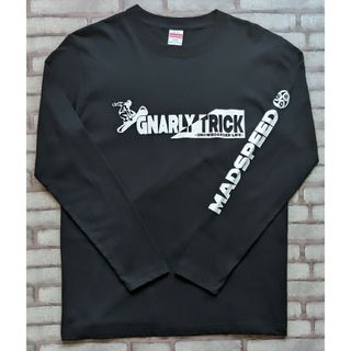 ユナイテッドアスレ(UnitedAthle)の【MADSPEED】趣味Tシャツ スノーボード スケートボード ブラック 新品(Tシャツ/カットソー(七分/長袖))