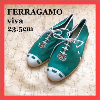 サルヴァトーレフェラガモ(Salvatore Ferragamo)のＳａｌｖａｔｏｒｅ　Ｆｅｒｒａｇａｍｏ　ＶＩＶＡ　フラットシューズ 23.5cm(スニーカー)