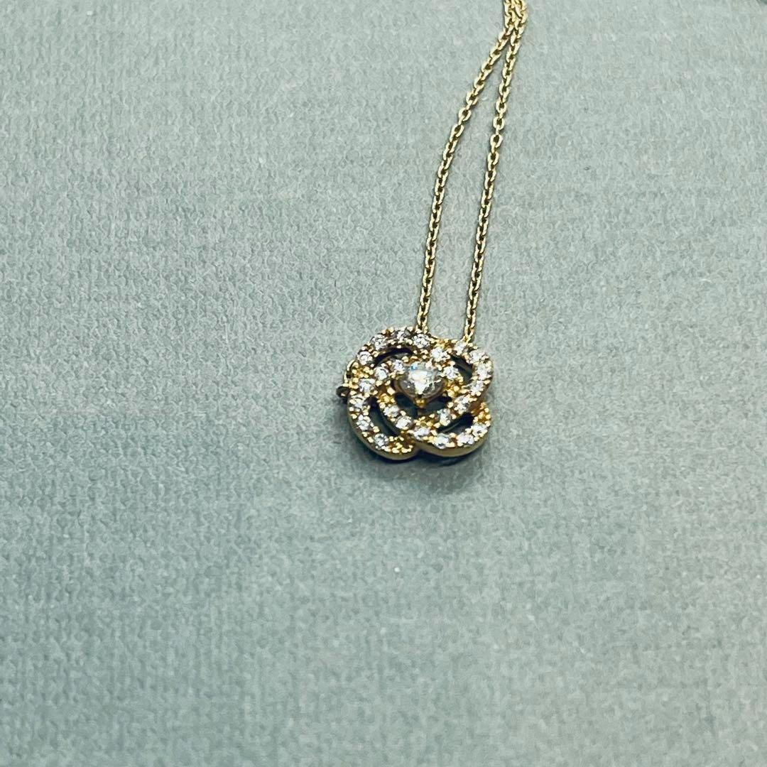 PonteVecchio - ポンテヴェキオ K18 フラワーネックレス ダイヤ 0.18ct