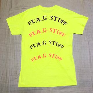 フラグスタフ(F-LAGSTUF-F)の【美品】FLAGSTUFF フラグスタフ サークルアーチロゴプリントTシャツ M(Tシャツ/カットソー(半袖/袖なし))