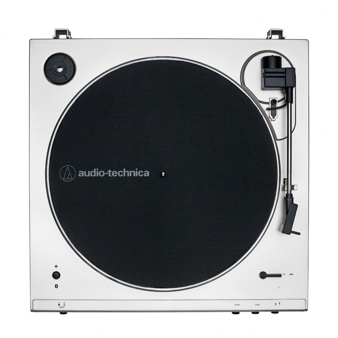 Audio-Technica AT-LP60XBT Bluetooth Fully Automatic Stereo Turntable (Red)  with Vinyl Record Cleaner Kit (2 Items)＿並行輸入 値段通販