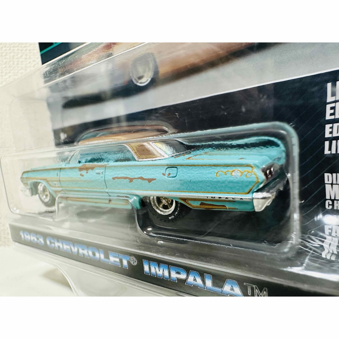 Chevrolet(シボレー)のGL/'63 Chevyシボレー Impalaインパラ ローライダー 1/64 エンタメ/ホビーのおもちゃ/ぬいぐるみ(ミニカー)の商品写真