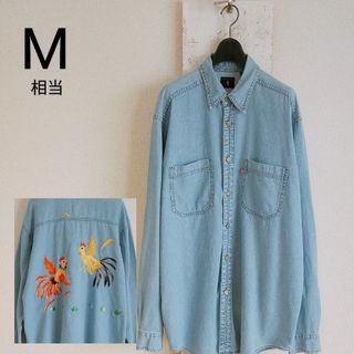 リーバイス(Levi's)のLEVI’S リーバイス　デニムシャツ　メタルボタン　レッドタブ　刺繍　XL(シャツ)