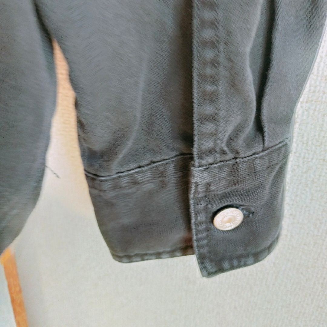 LEVI’S リーバイス　ブラックデニム　シャツ　メタルボタン　レッドタブ　XL 8