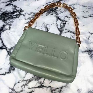 イエローブーツ(Yellow boots)のレア YELLO チェーン ショルダーバッグ カーキ(ショルダーバッグ)