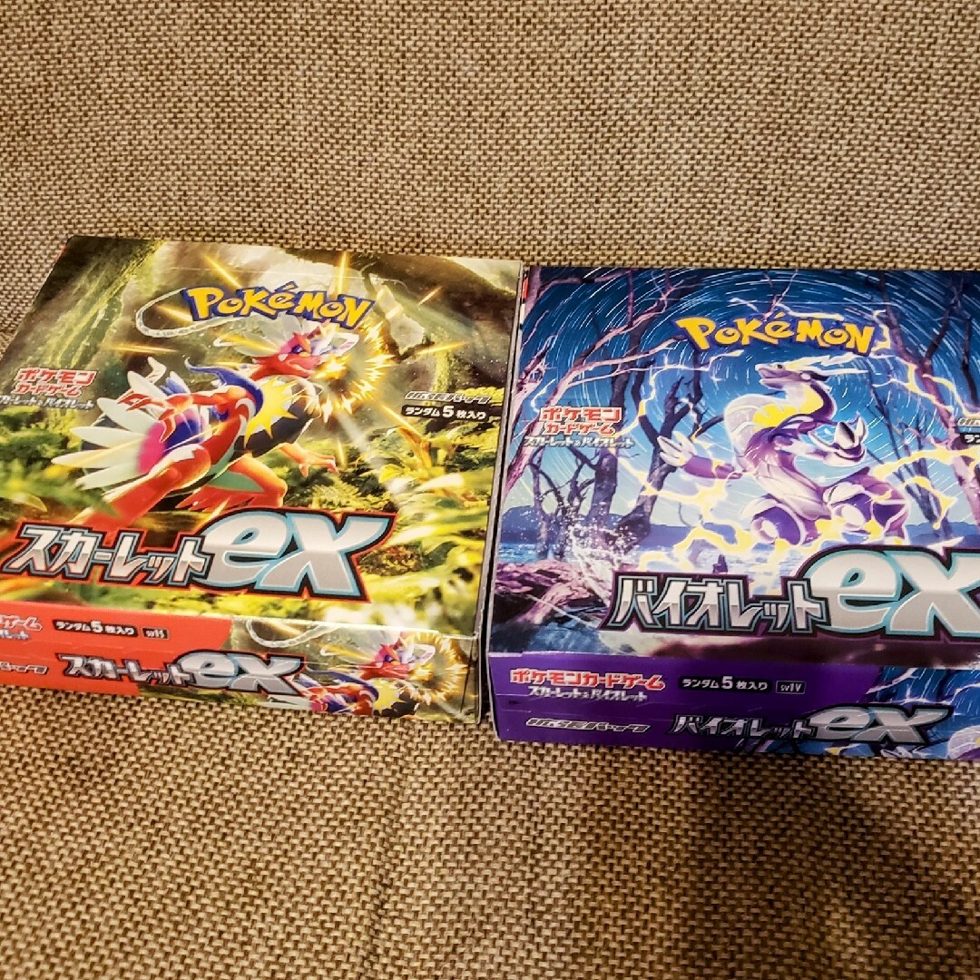 【新品】ポケモンカード バイオレットex 2BOX ペリペリ付き シュリンクなし