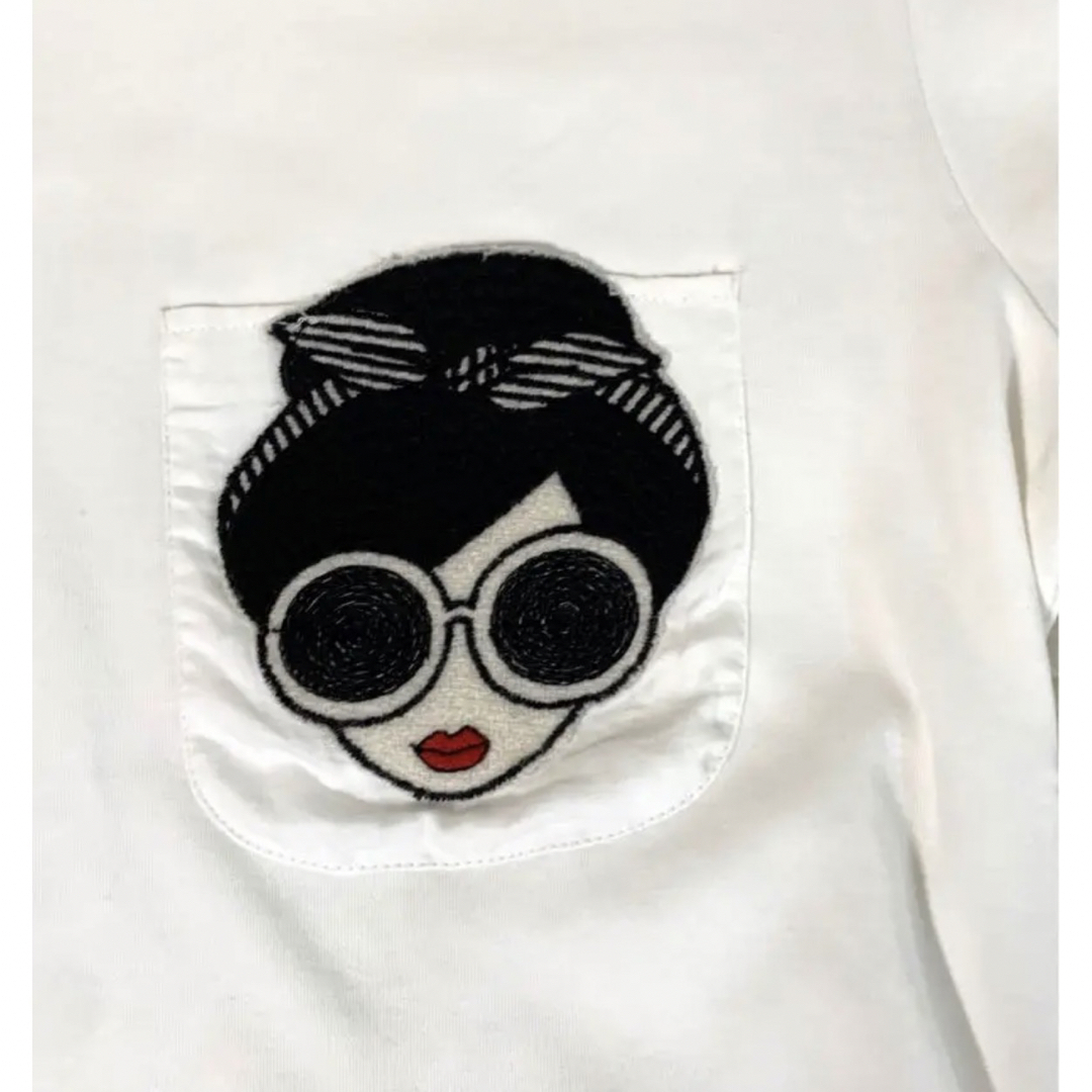 Alice+Olivia(アリスアンドオリビア)の希少　alice+olivia フェイス　半袖　tシャツ　トップス レディースのトップス(Tシャツ(半袖/袖なし))の商品写真