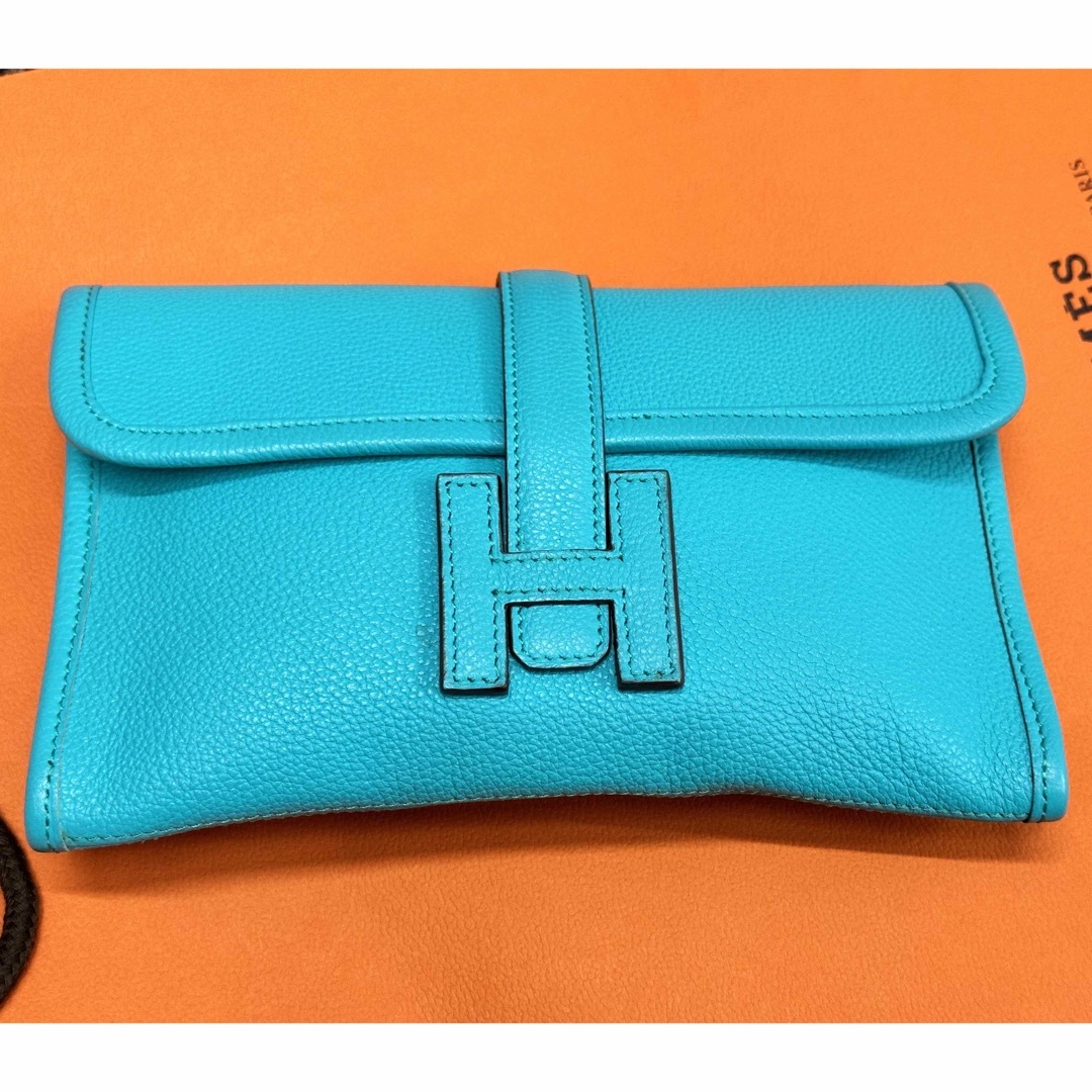 Hermes エルメス ジジェ ミニ JIGE mini クラッチ トゴ ブルー ヴィンテージの通販 by Ohayo's shop｜エルメス ならラクマ