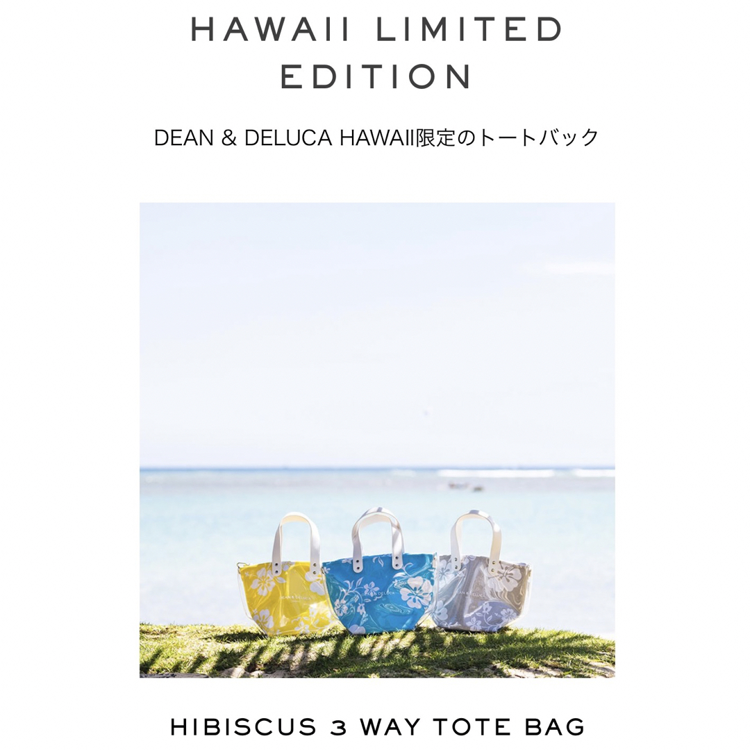 ●DEAN\u0026DELUCA  ハワイ限定　3WAYトート　ブルー