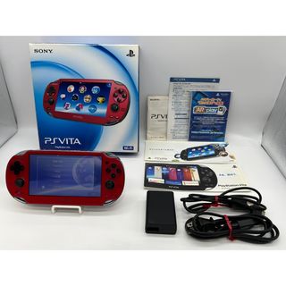 プレイステーションヴィータ(PlayStation Vita)の【完品】PlayStation Vita PCH-1000 レッド 本体 PS(携帯用ゲーム機本体)