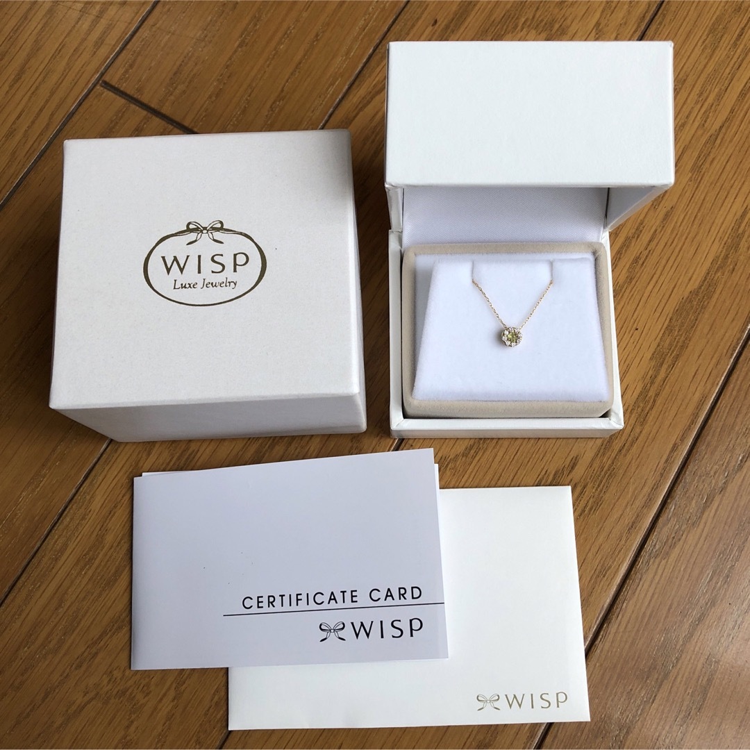 WISP - WISP 18金 ネックレス ペリドット K18 イエローゴールド