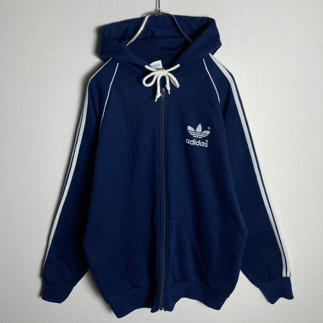 adidas - 【80s USA製】アディダス スウェットパーカー 希少XLサイズの ...