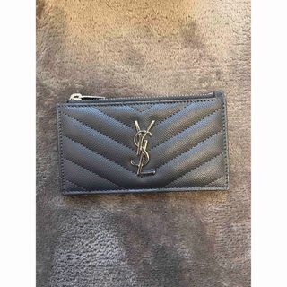 イヴサンローラン(Yves Saint Laurent)のYSL イヴ・サンローラン モノグラム フラグメント ジップカードケース(財布)