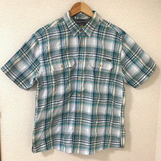 エディーバウアー(Eddie Bauer)のEddie Bauer エディーバウアー 半袖 チェック柄 シャツ 美品 M(シャツ)