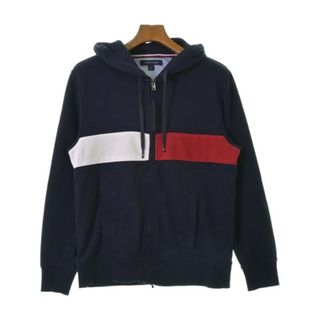 トミーヒルフィガー(TOMMY HILFIGER)のTOMMY HILFIGER トミーヒルフィガー パーカー M 紺 【古着】【中古】(パーカー)