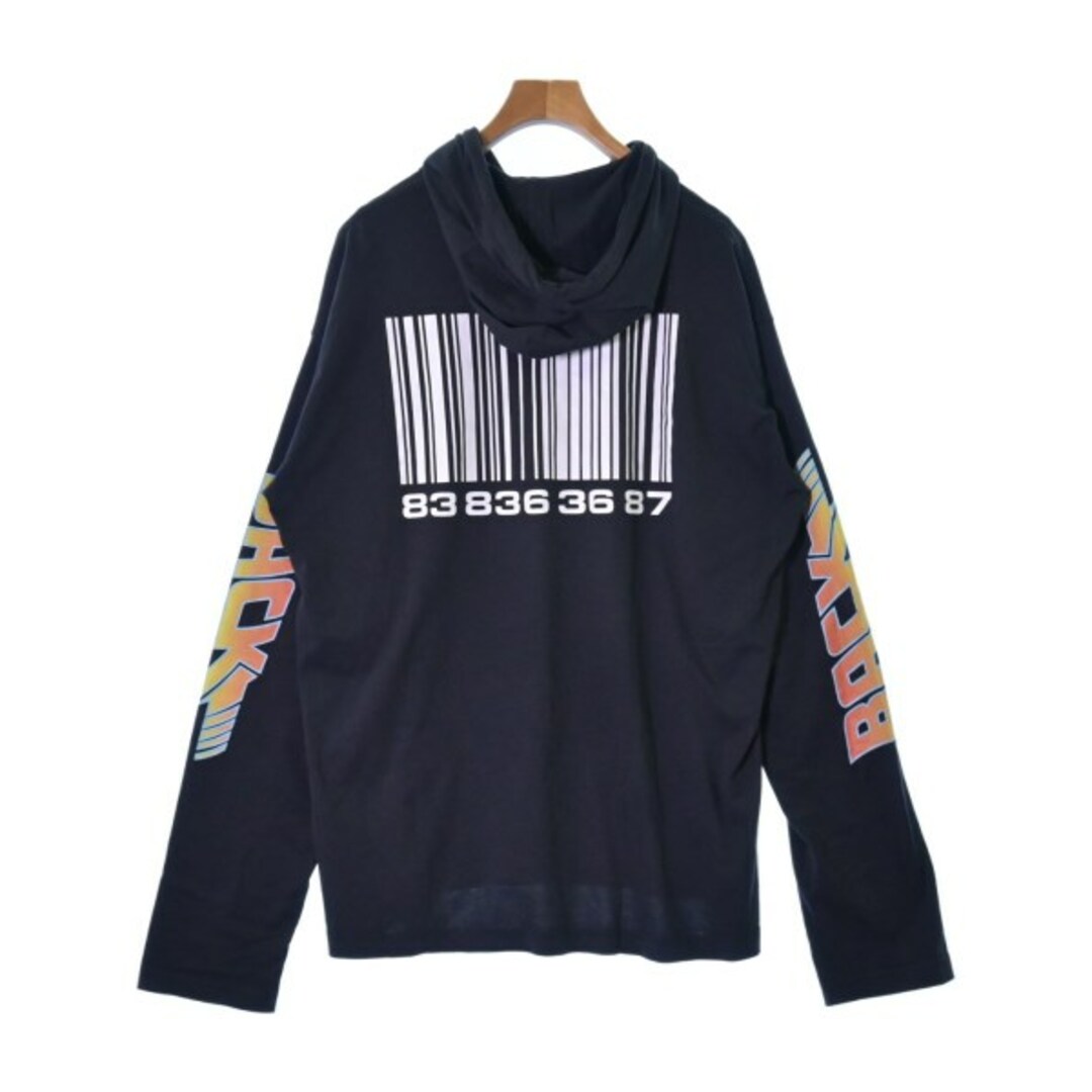 VETEMENTS - VETEMENTS ヴェトモン パーカー XS 黒 【古着】【中古】の