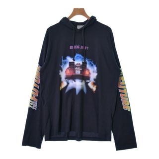 ヴェトモン(VETEMENTS)のVETEMENTS ヴェトモン パーカー XS 黒 【古着】【中古】(パーカー)