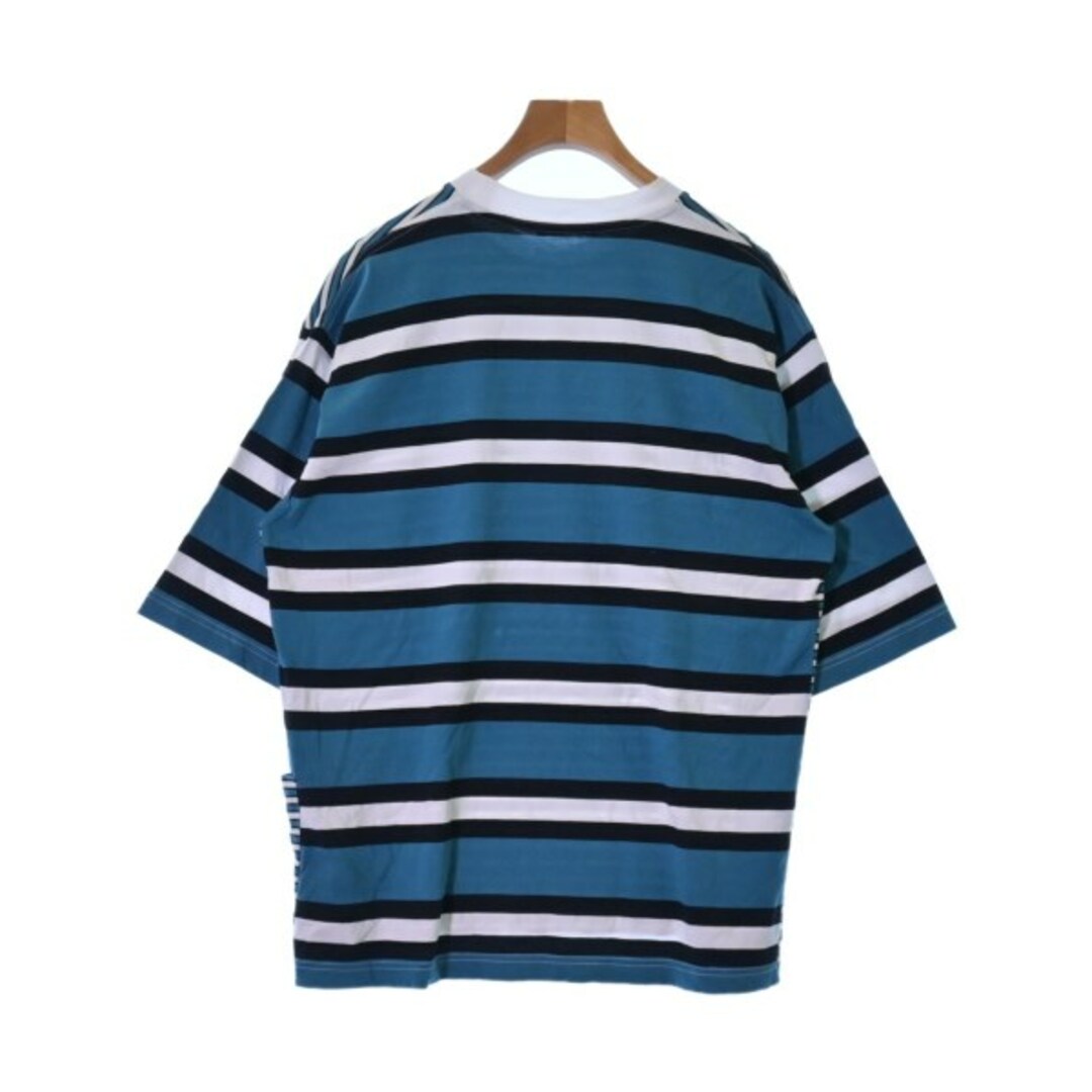 MARNI マルニ Tシャツ・カットソー 48(L位) 青x黒x白(ボーダー) 【古着】【中古】